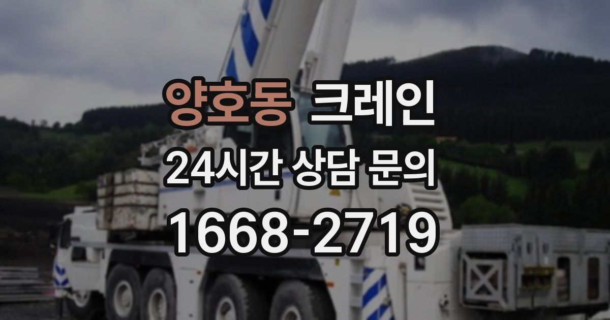 양호동 크레인