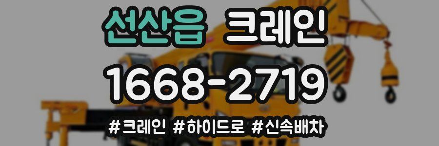 선산읍 크레인 작업
