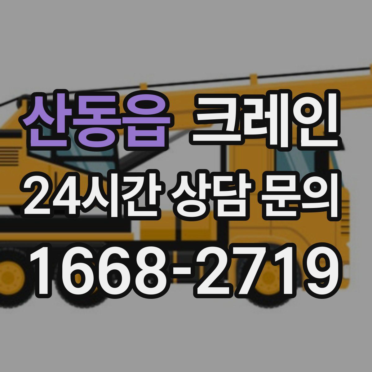 산동읍 카고 크레인