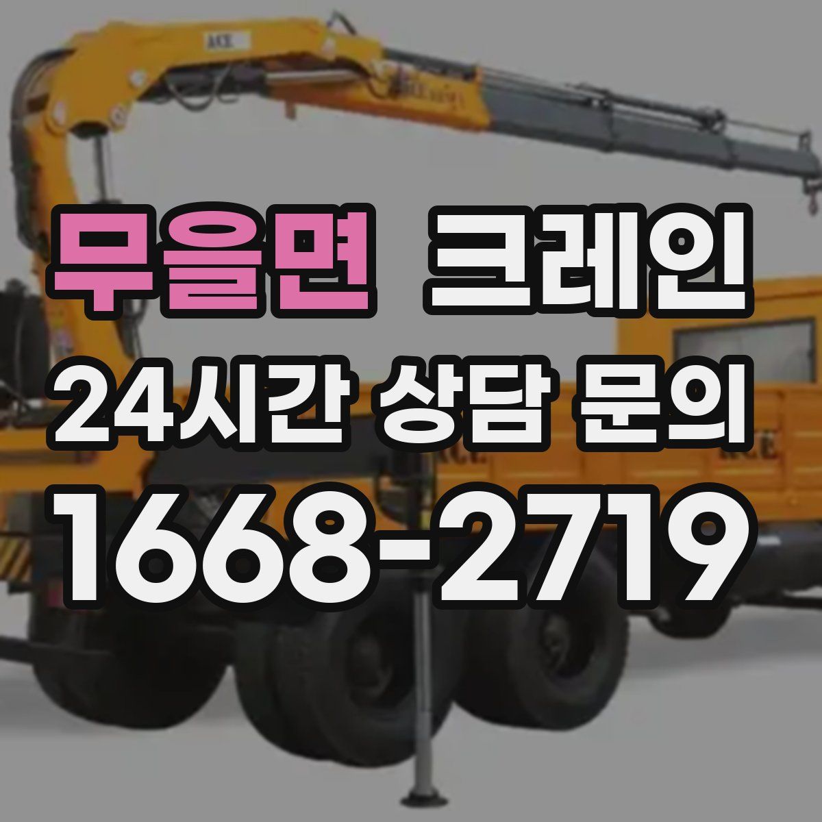 무을면 카고 크레인