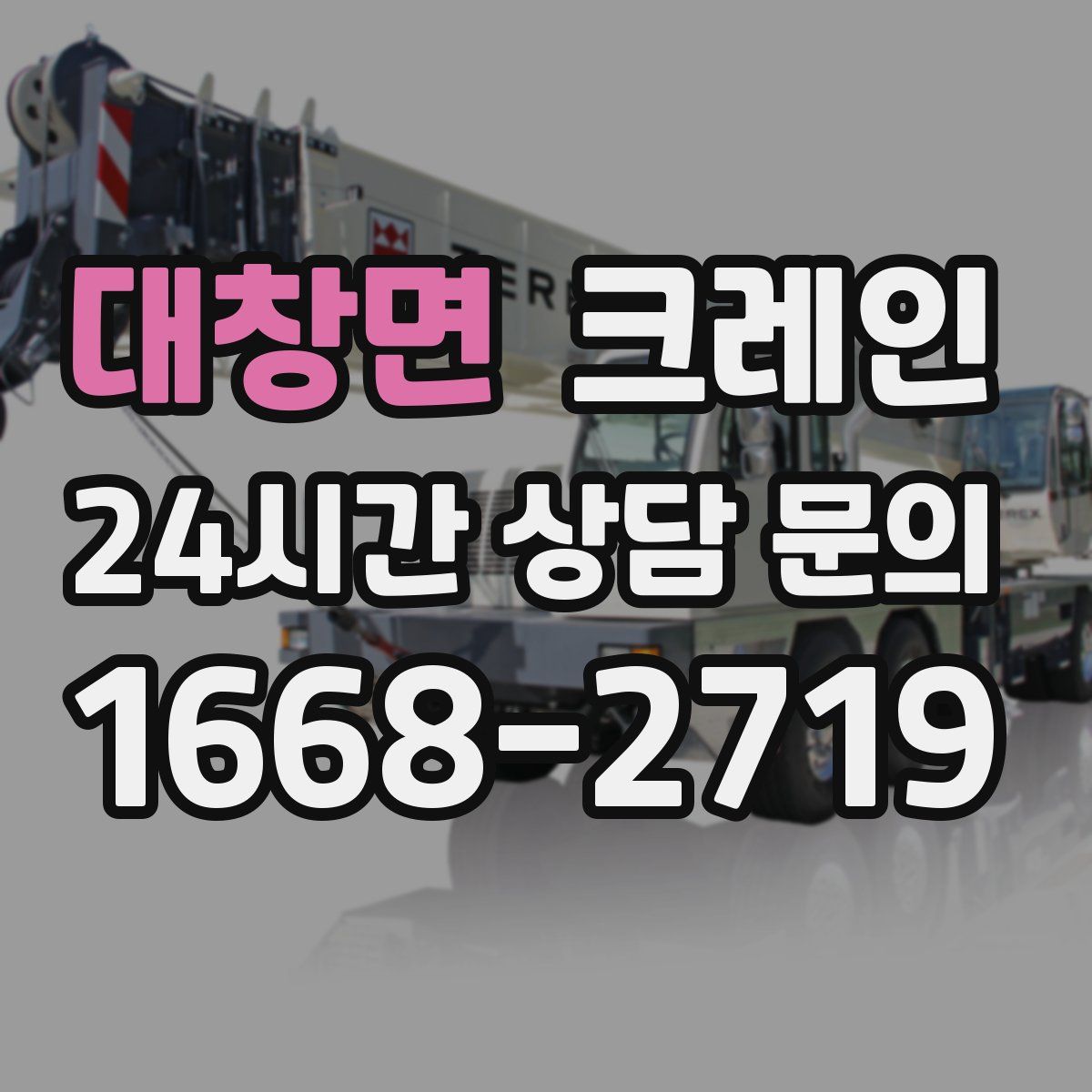 대창면 카고 크레인