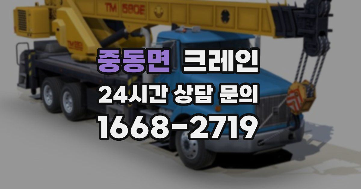 중동면 크레인
