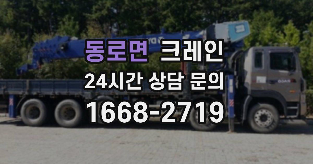 동로면 크레인