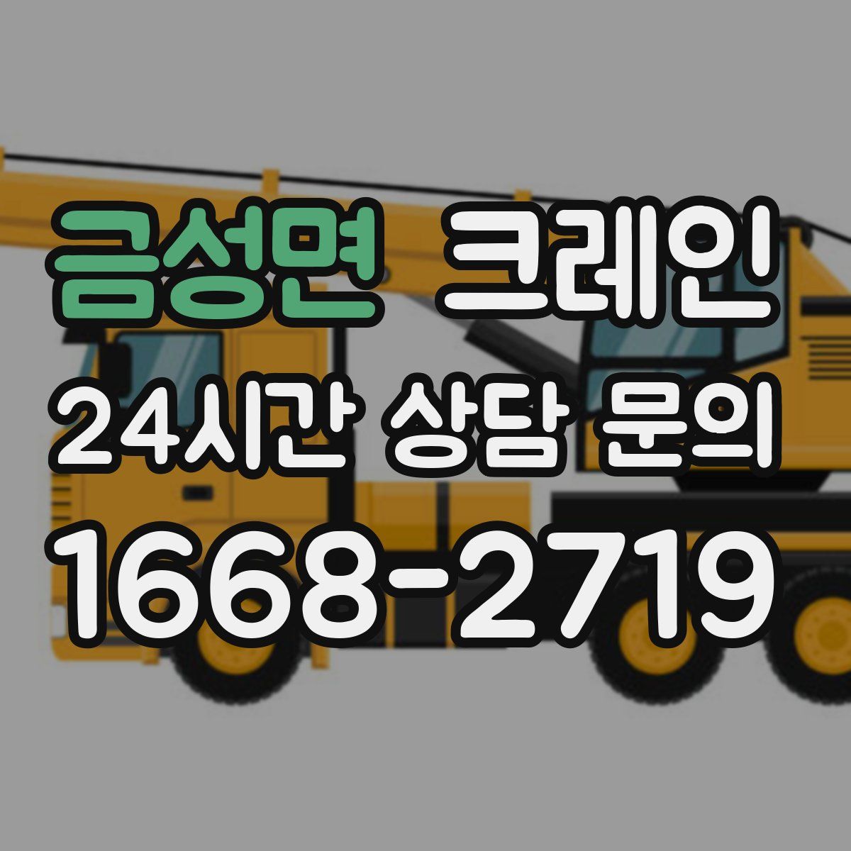 금성면 카고 크레인