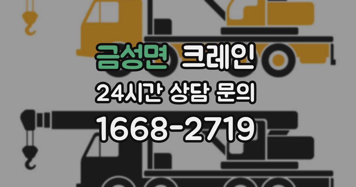 금성면 크레인