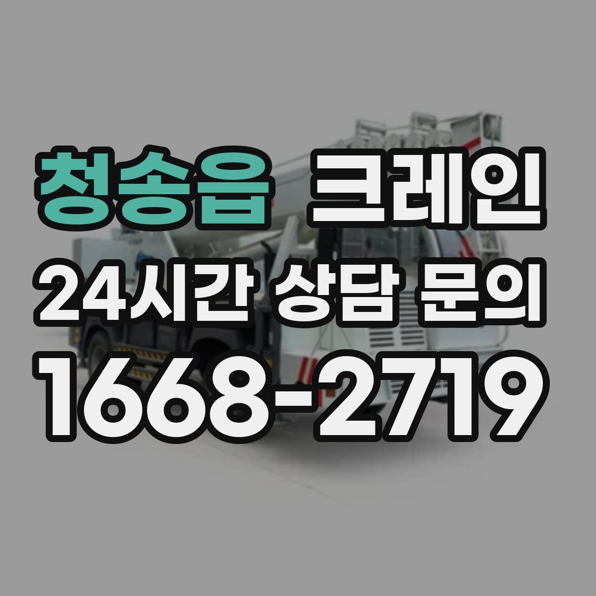 청송읍 카고 크레인