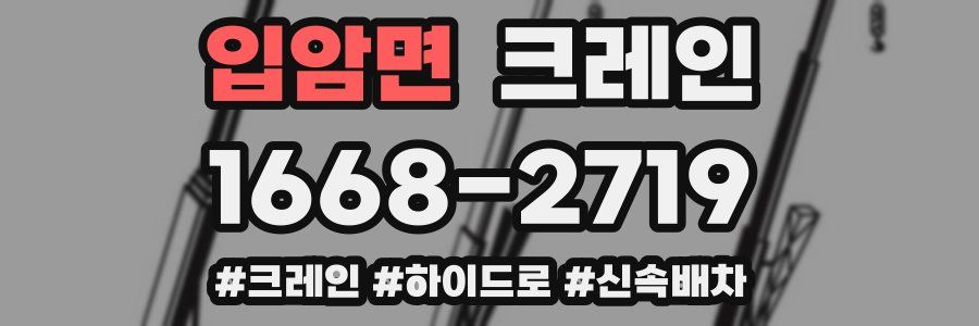 입암면 크레인 작업