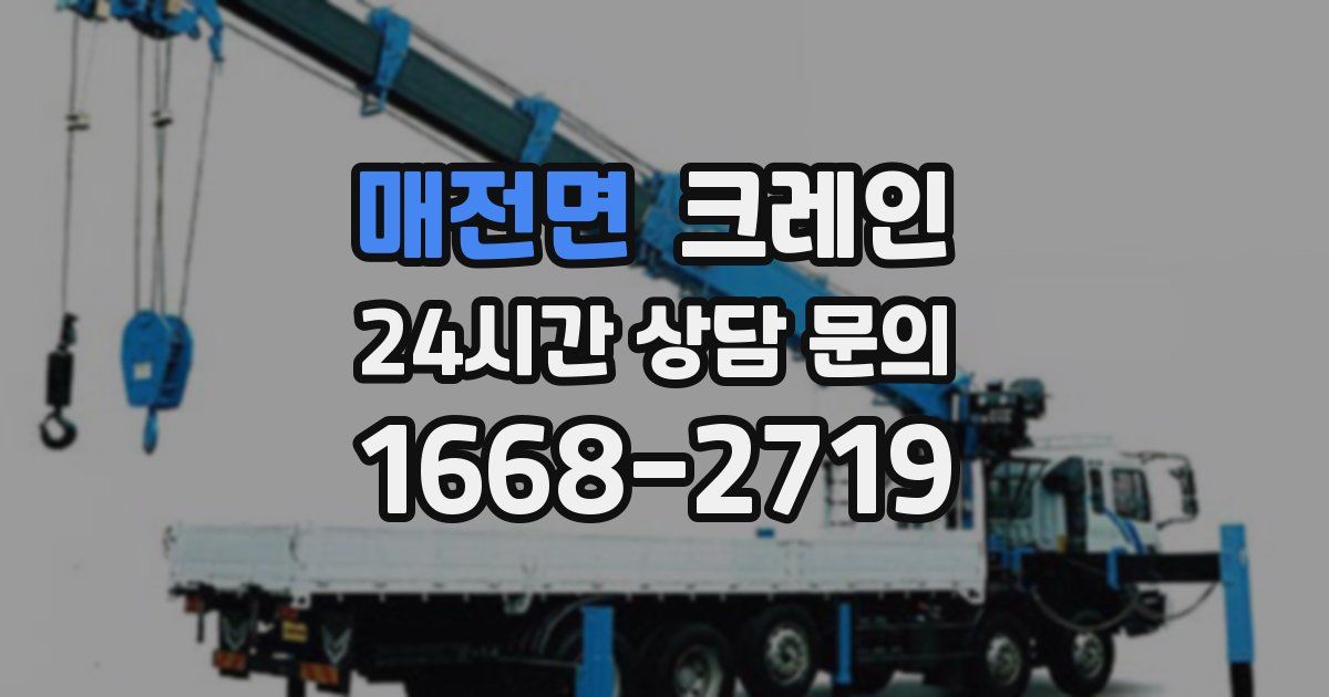 매전면 크레인
