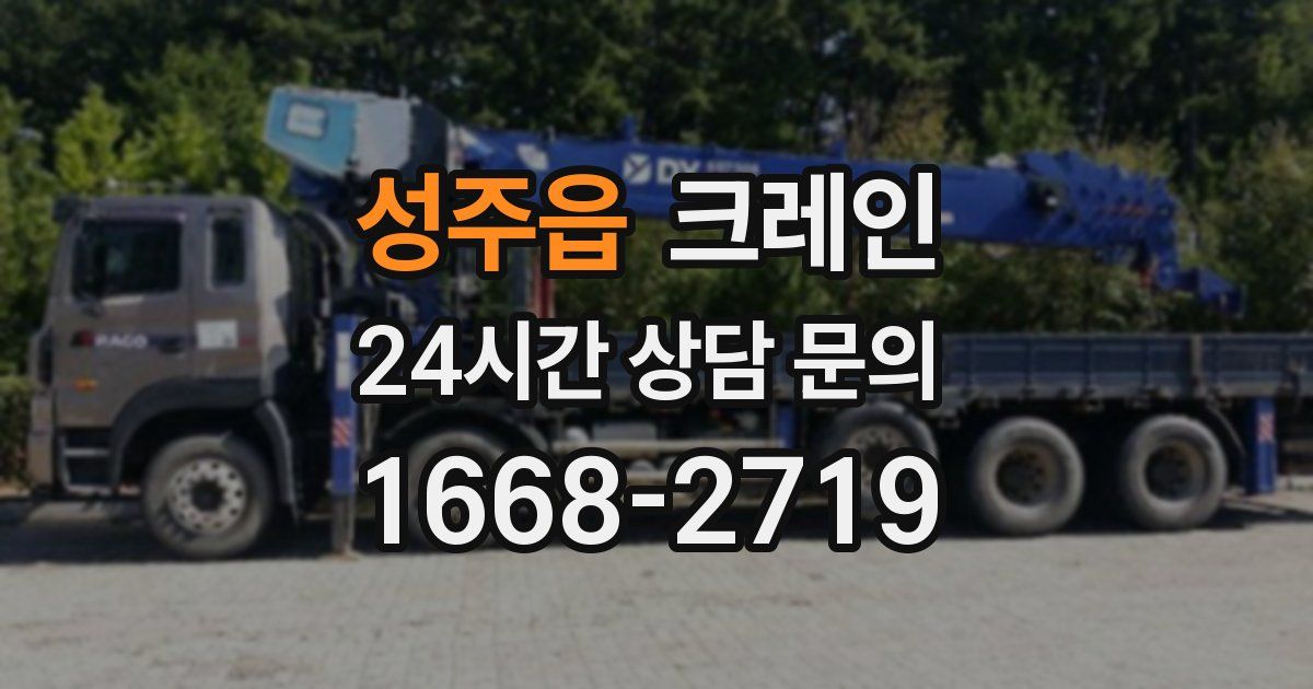 성주읍 크레인