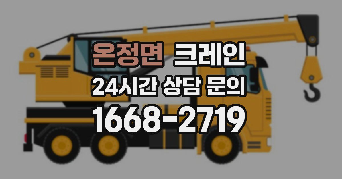온정면 크레인