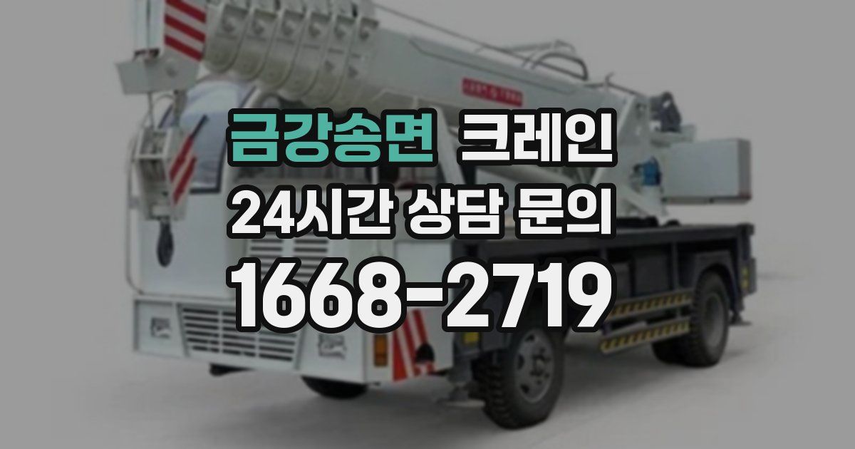 금강송면 크레인