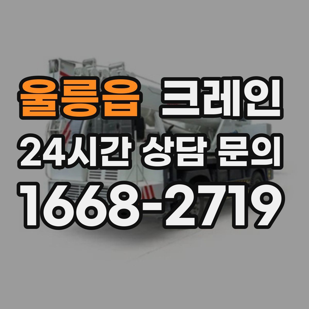 울릉읍 카고 크레인