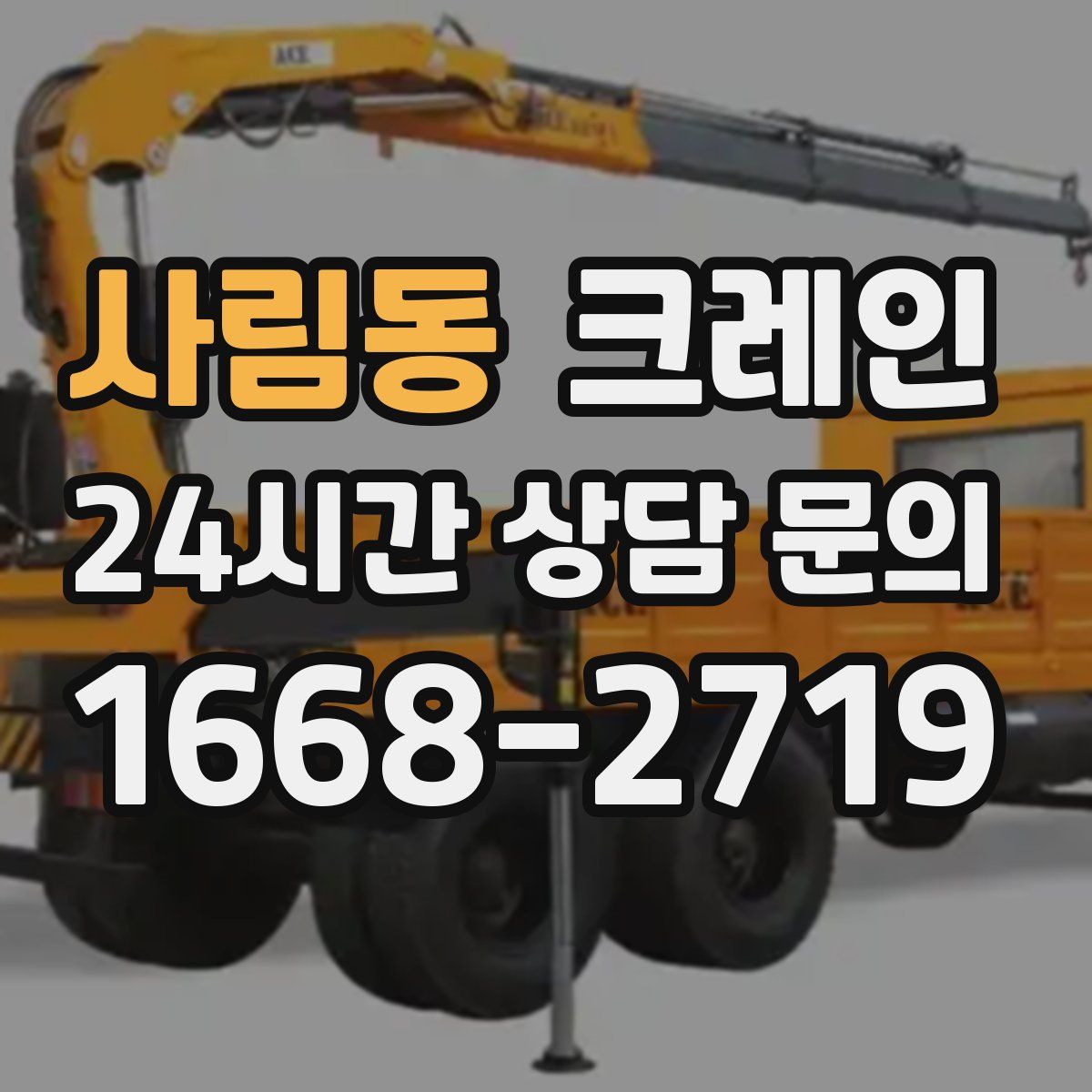 사림동 카고 크레인