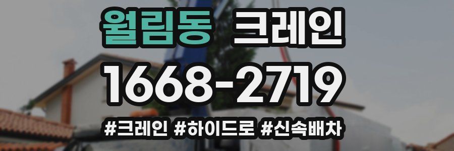 월림동 크레인 작업