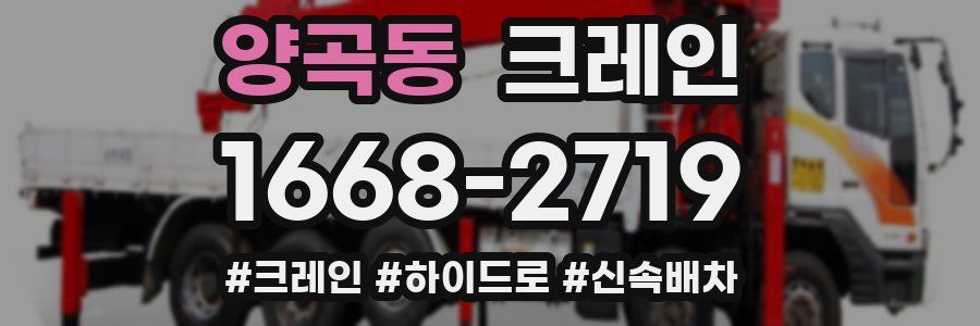 양곡동 크레인 작업