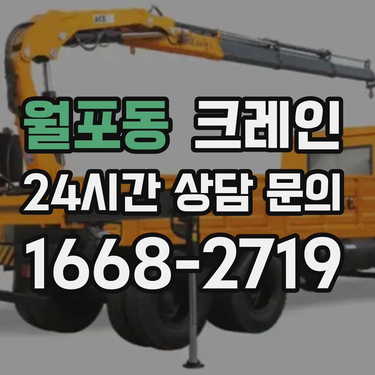 월포동 카고 크레인