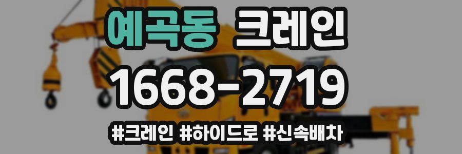 예곡동 크레인 작업