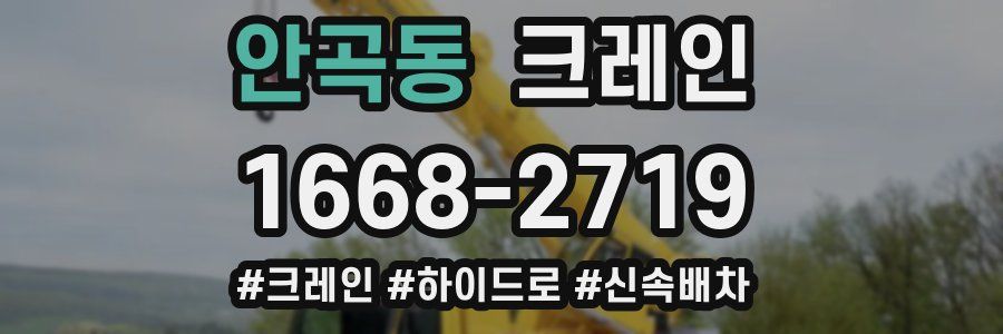 안곡동 크레인 작업