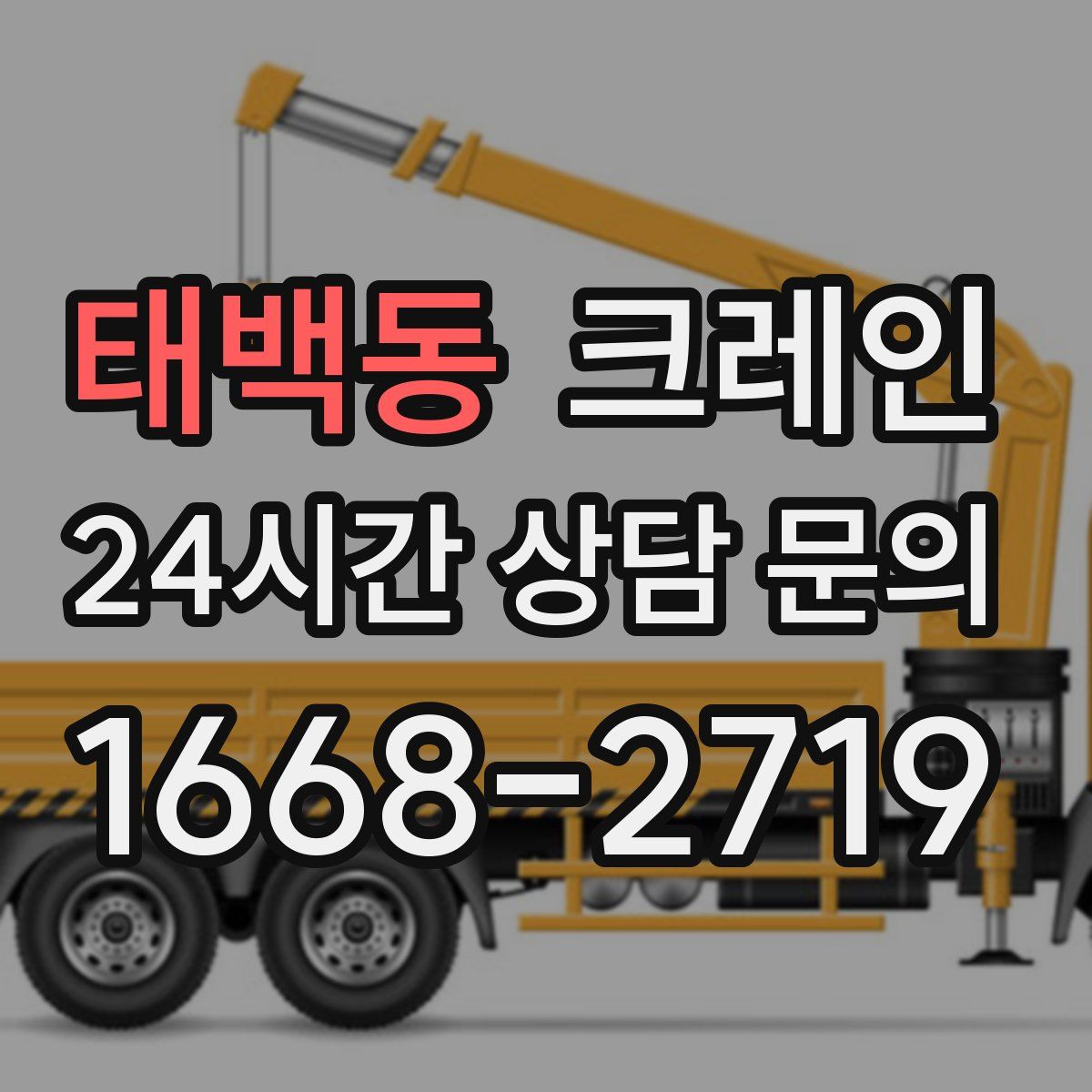 태백동 카고 크레인