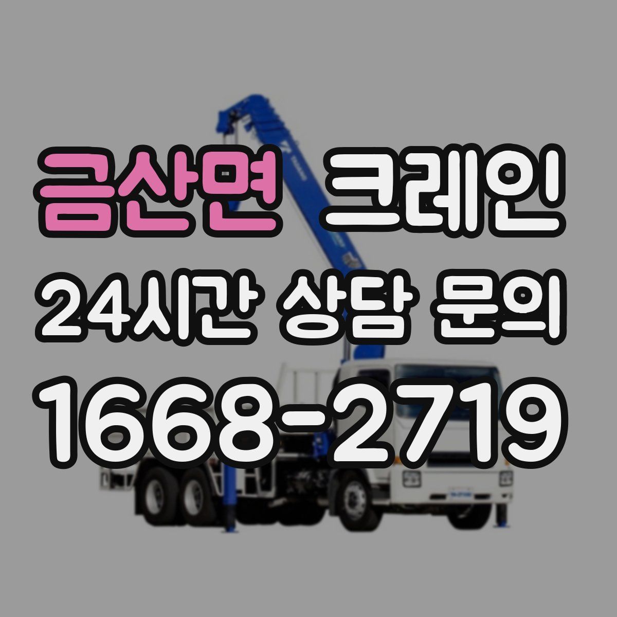금산면 카고 크레인