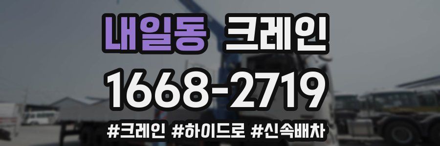내일동 크레인 작업