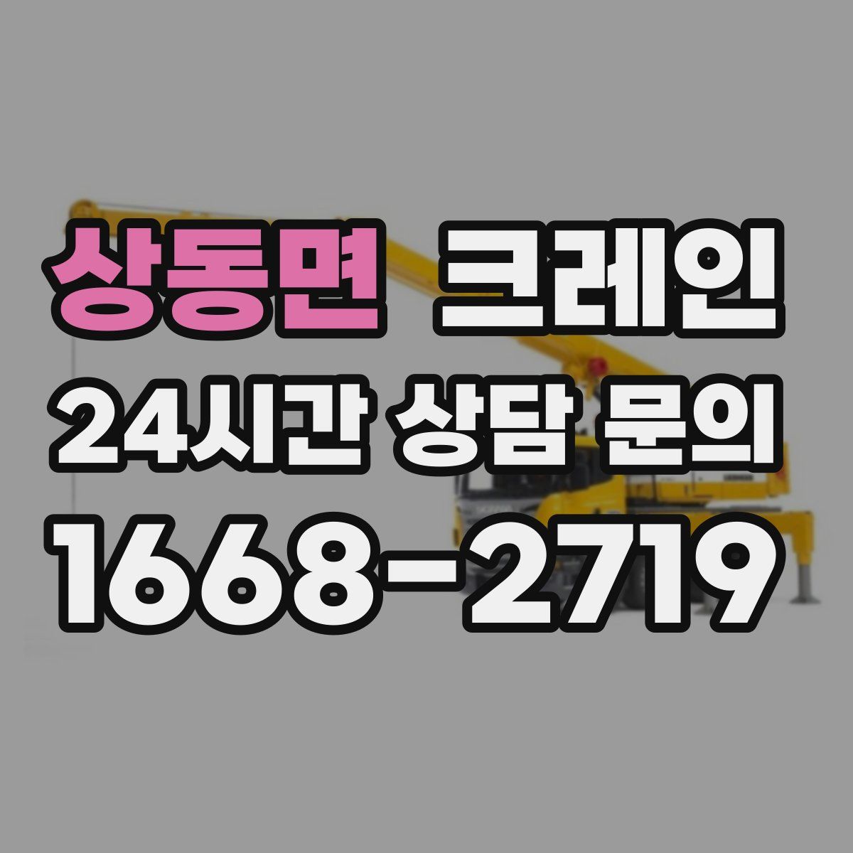 상동면 카고 크레인