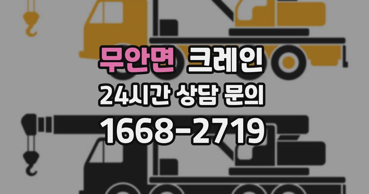 무안면 크레인