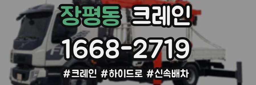 장평동 크레인 작업