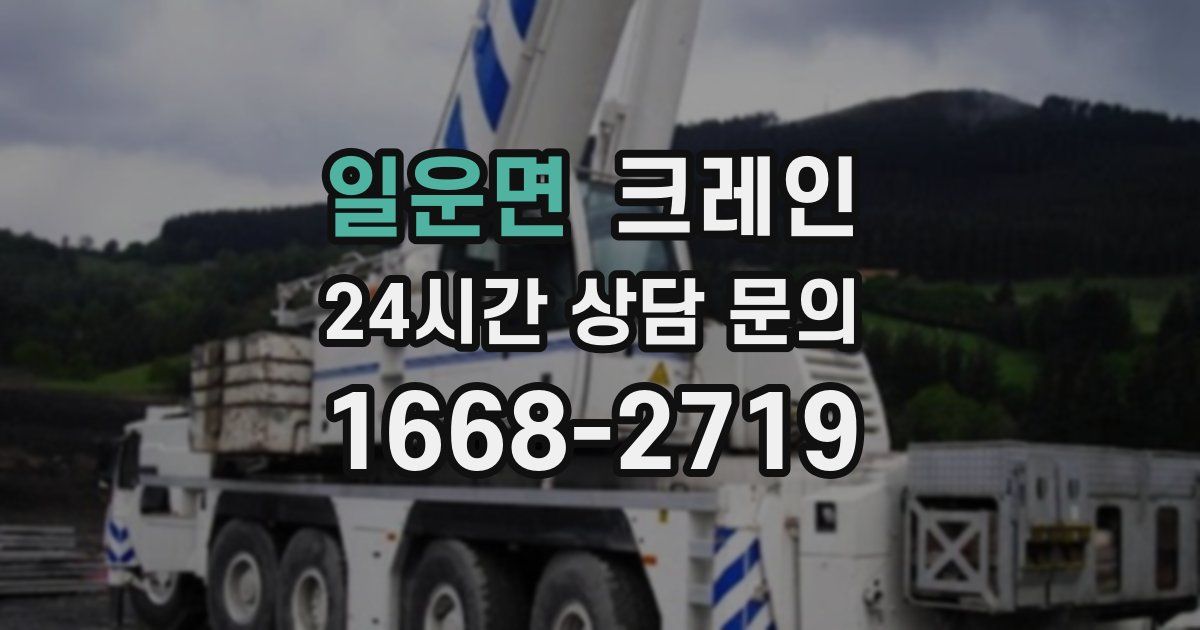 일운면 크레인