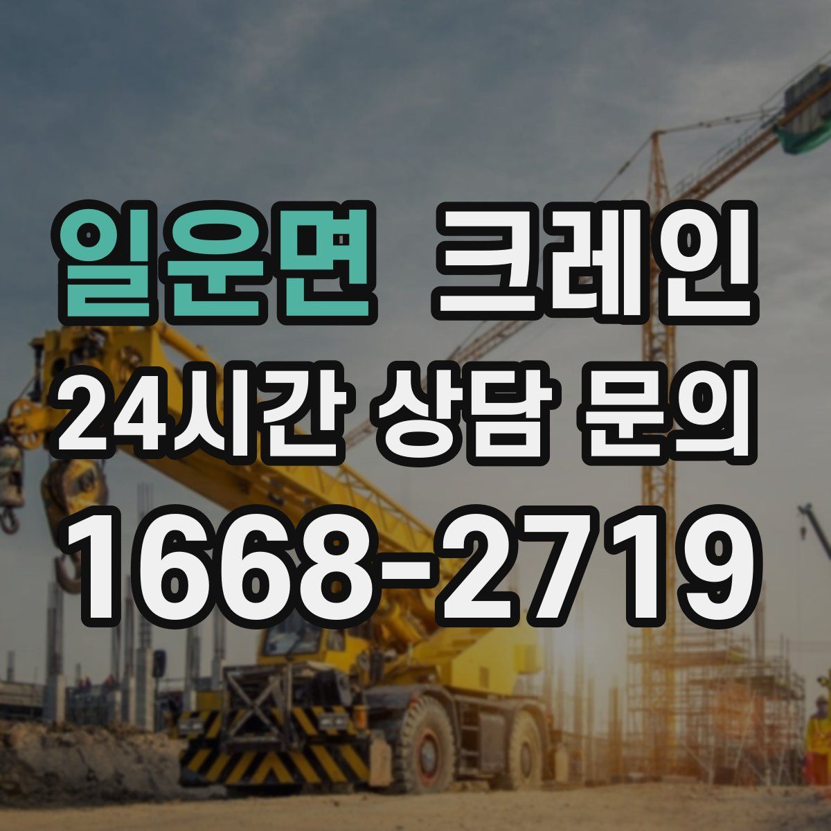 일운면 카고 크레인