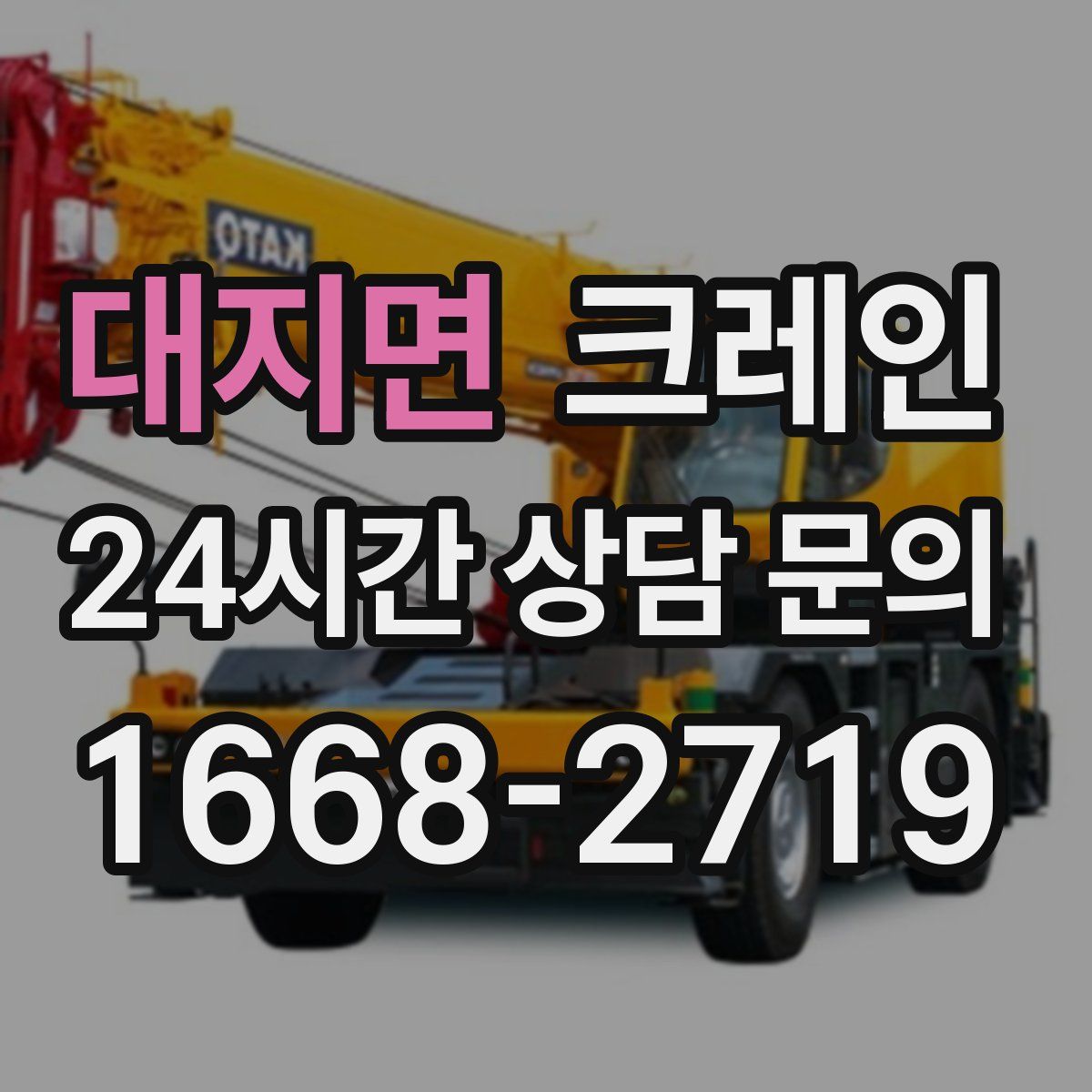 대지면 카고 크레인