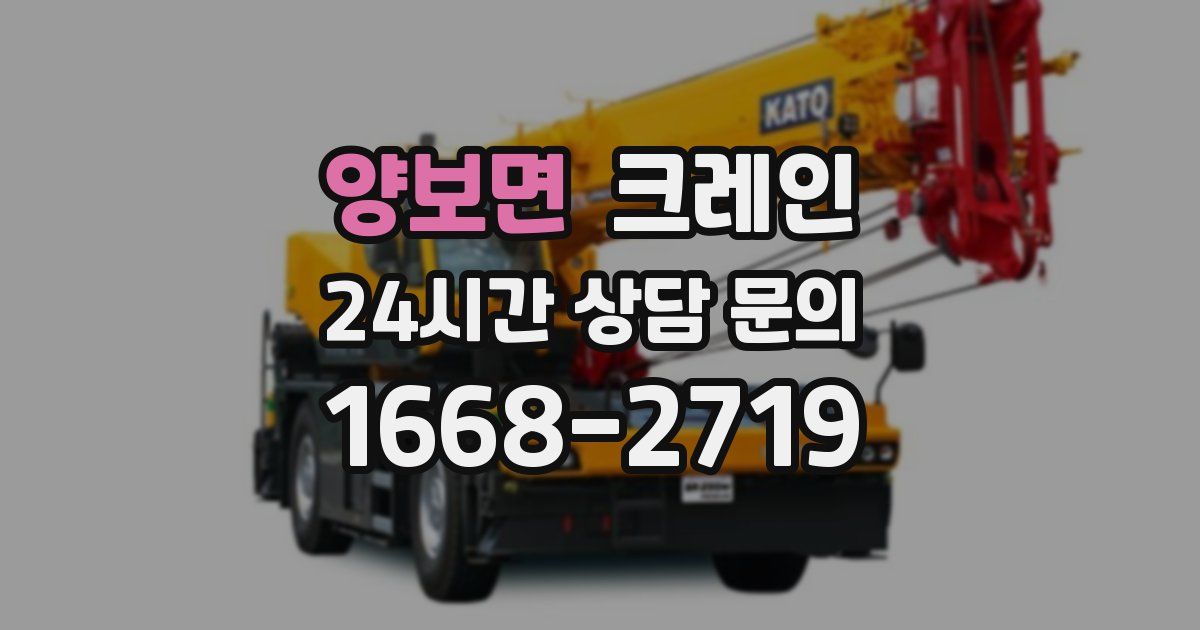 양보면 크레인