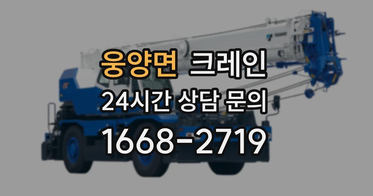 웅양면 크레인