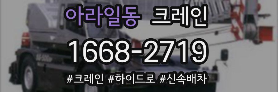 아라일동 크레인 작업
