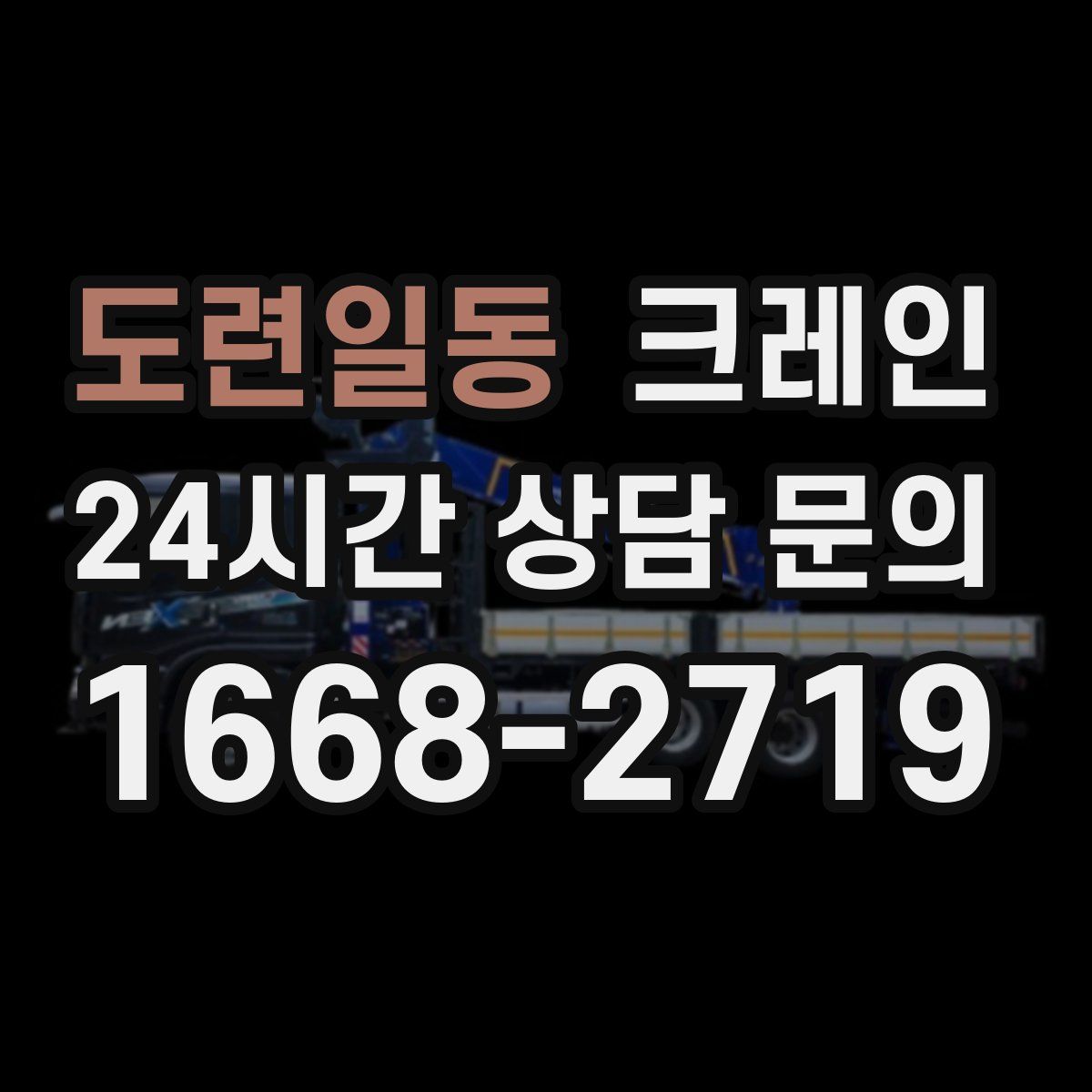 도련일동 카고 크레인