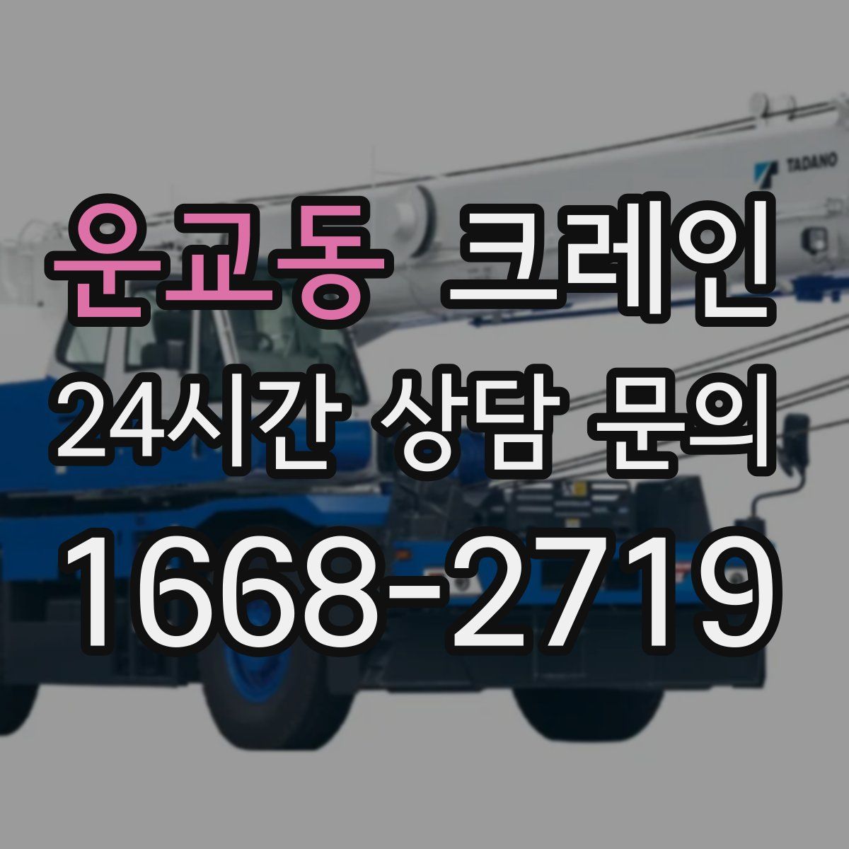 운교동 카고 크레인