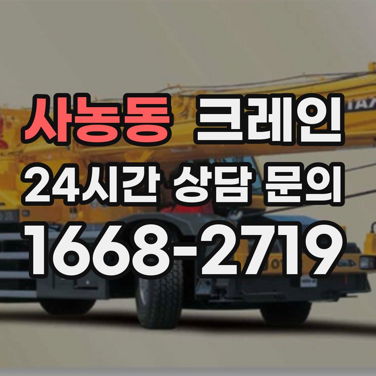 사농동 카고 크레인