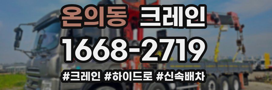 온의동 크레인 작업