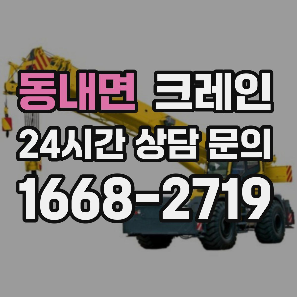 동내면 카고 크레인