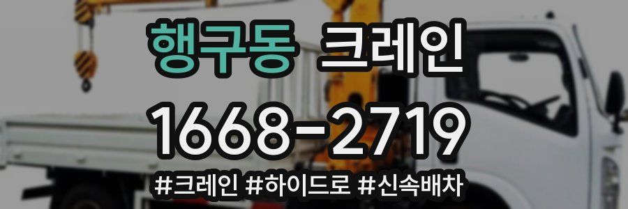 행구동 크레인 작업