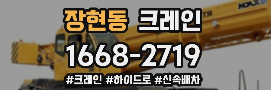 장현동 크레인 작업