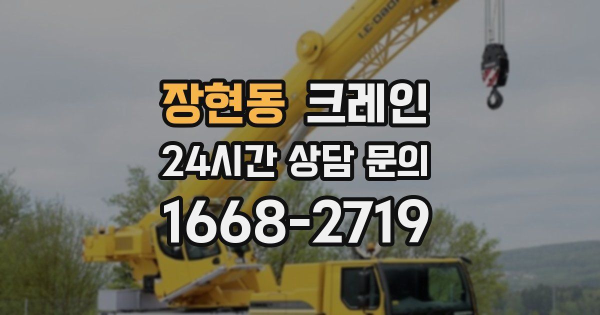 장현동 크레인
