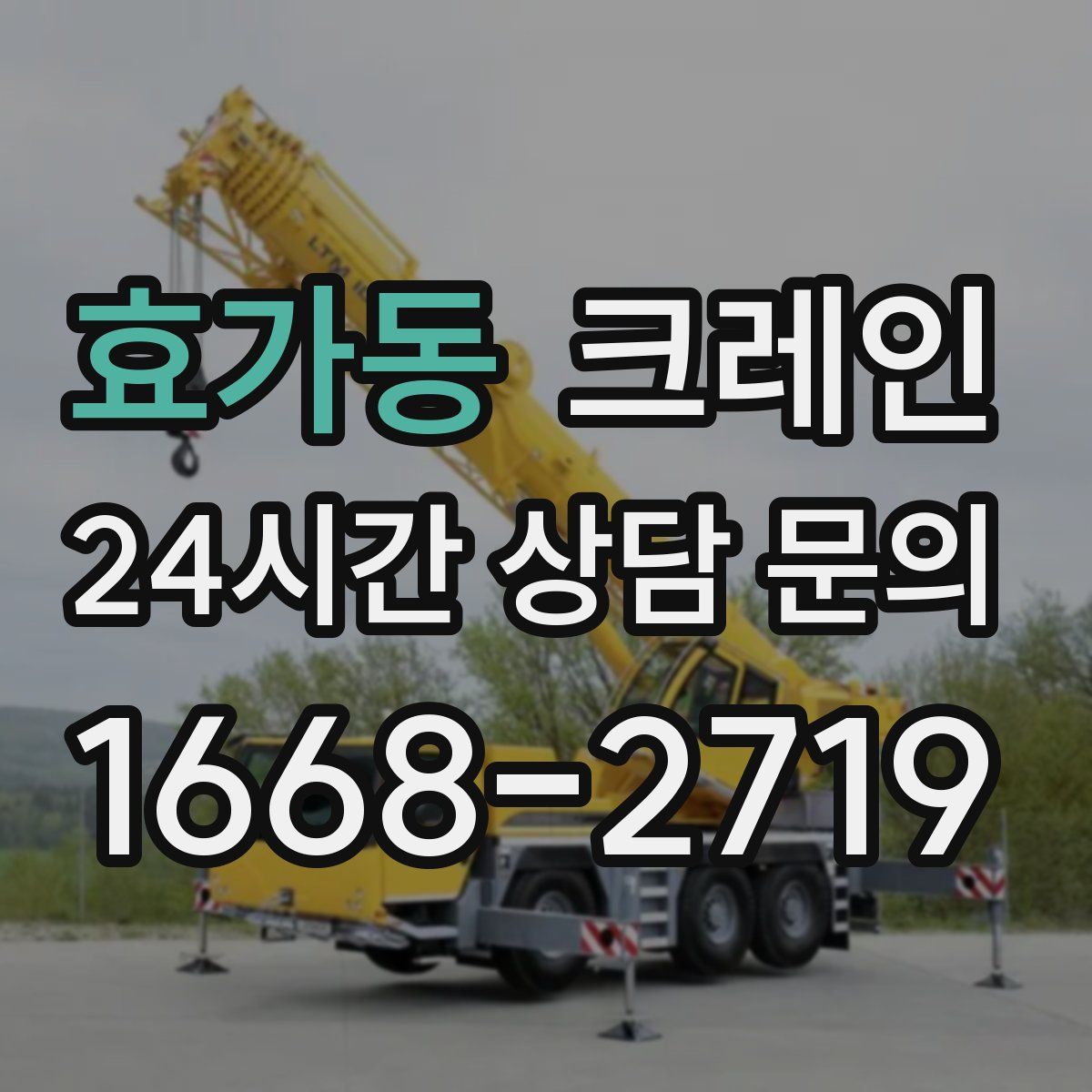 효가동 카고 크레인