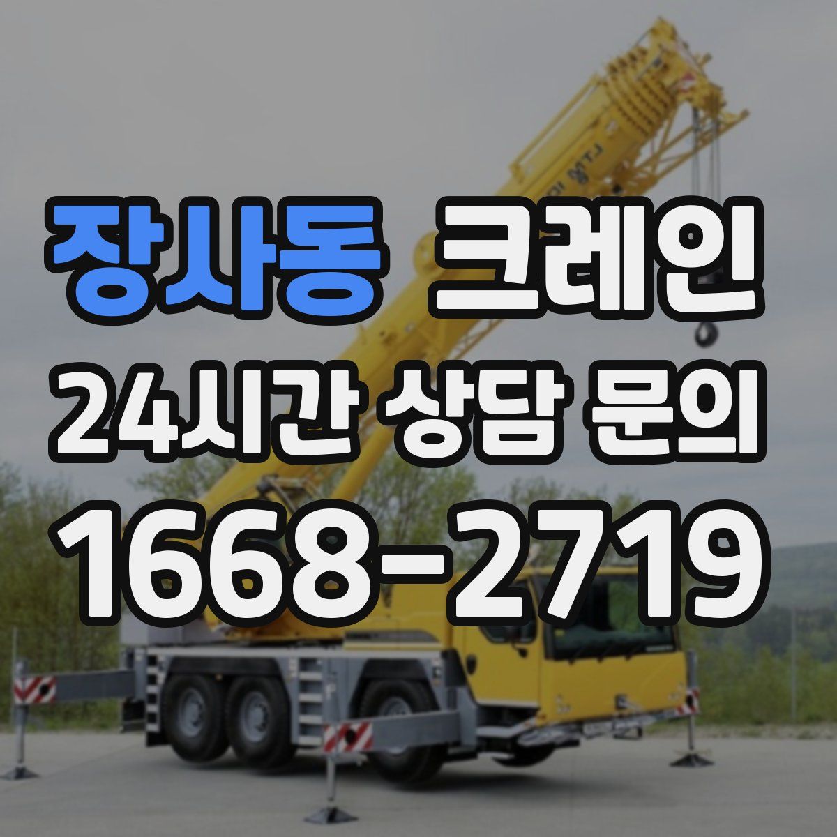 장사동 카고 크레인