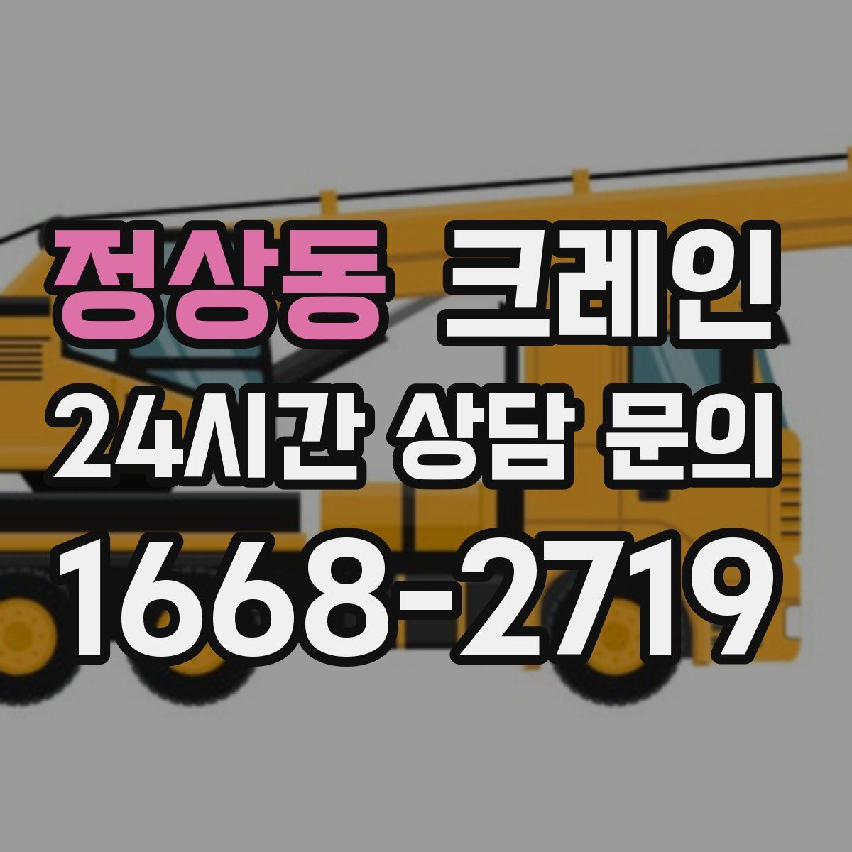 정상동 카고 크레인