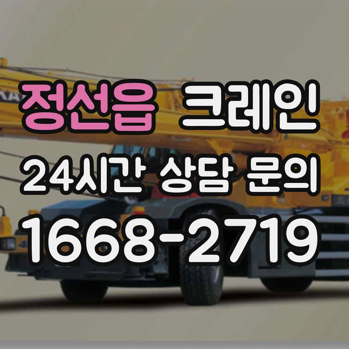 정선읍 카고 크레인