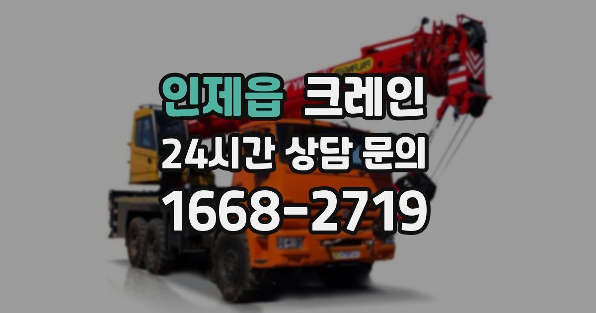 인제읍 크레인
