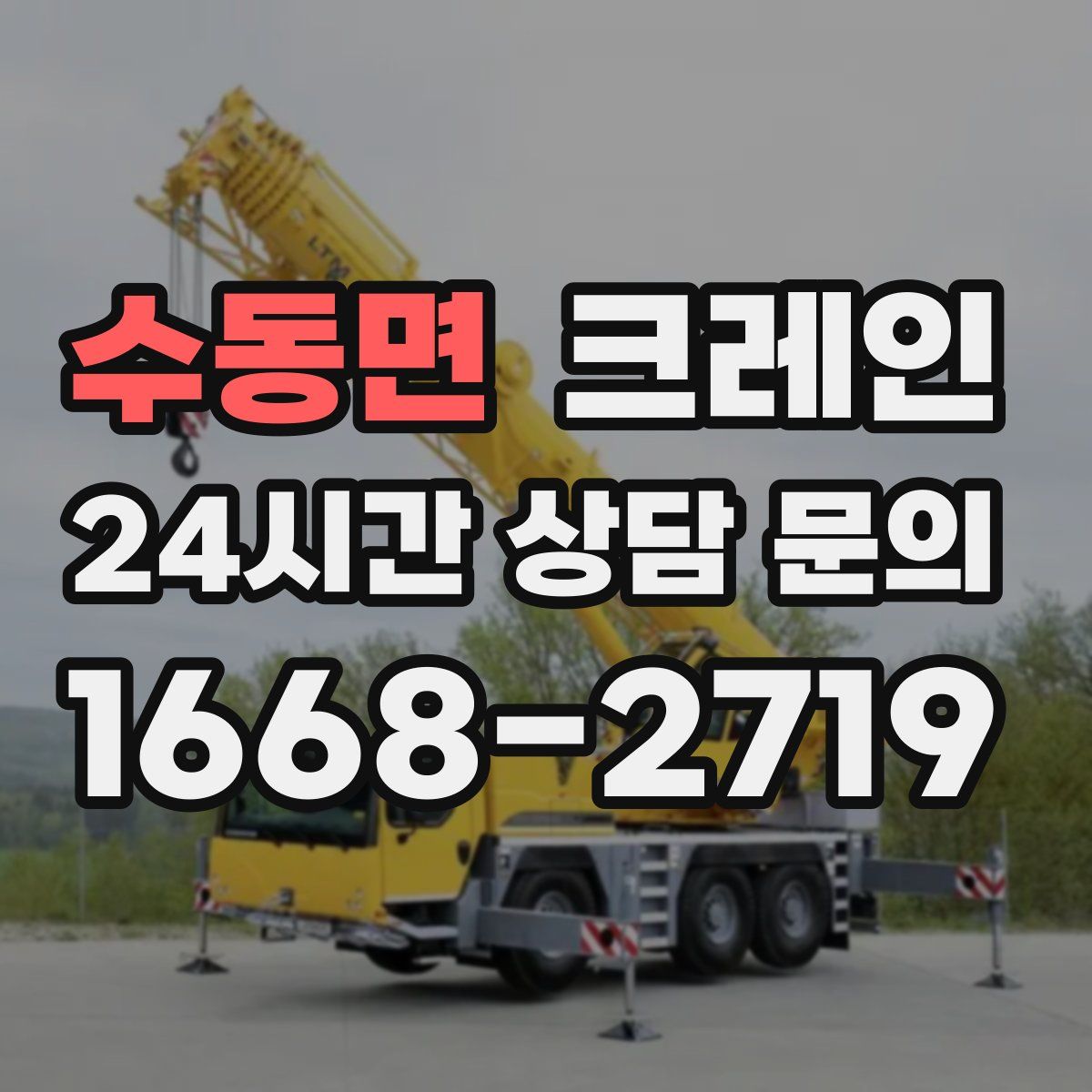 수동면 카고 크레인