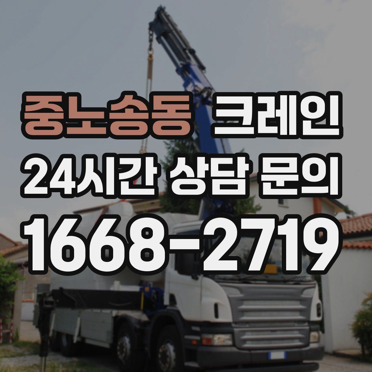 중노송동 카고 크레인