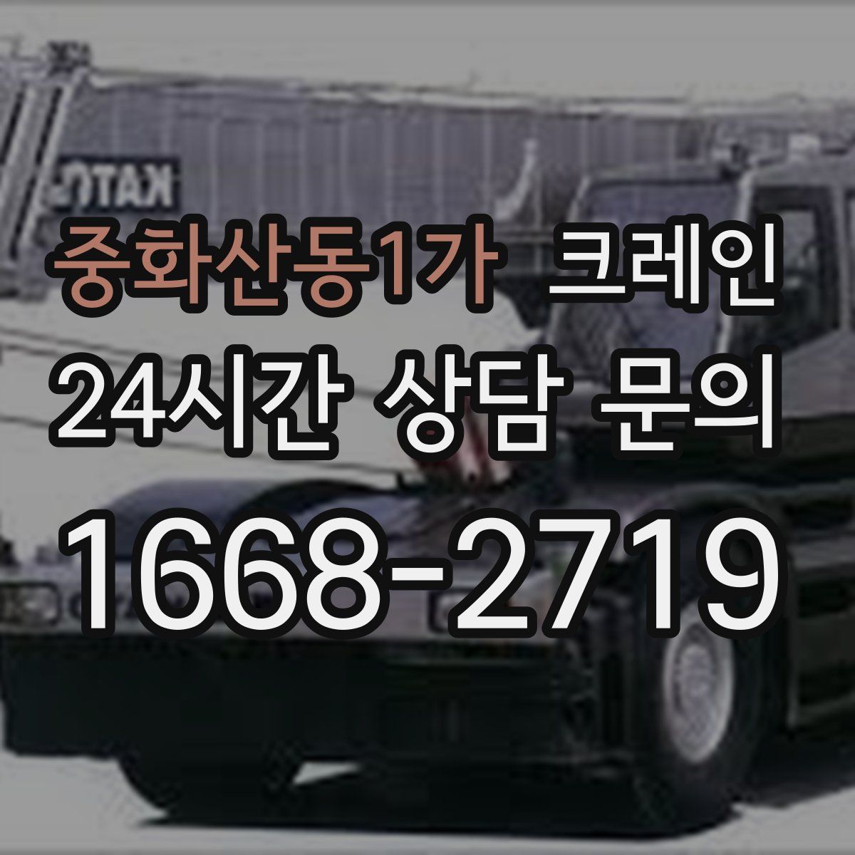 중화산동1가 카고 크레인